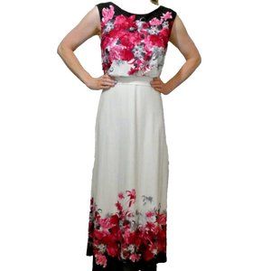 Long Petite Dress Floral Formal Prom English Wedding Party Luxury UK 8 = US 4